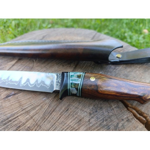 СМОЛОСКИП ніж ручної роботи майстра студії GARAGE ART, сталь К110, 60 HRC, купити замовити в Україні. Photo 2